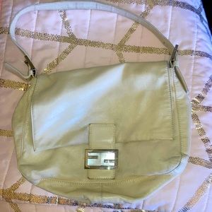Fendi bag white leather